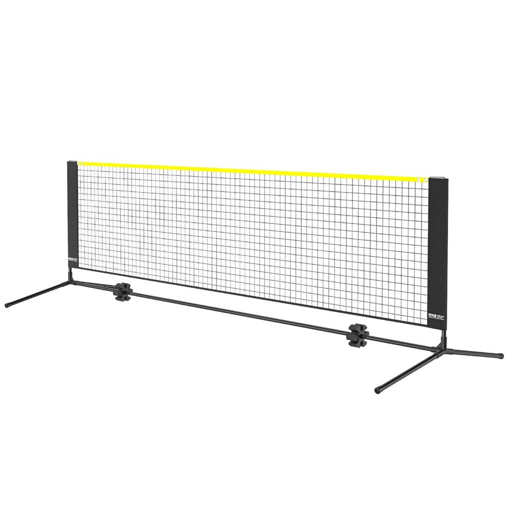 Badmintonnetz, höhenverstellbares Volleyballnetz, 3m breites faltbares Pickleball-Netz, tragbares einfach aufzubauendes Tennisnetz-Set mit Stangen, Ständer und Tragevorrichtung