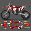PowerZone Custom Team Graphics Backgrounds Decals Stickers Kit For KTM SX SXF MX 16-18  EXC XCW Enduro 17-19 125 to 500cc 119