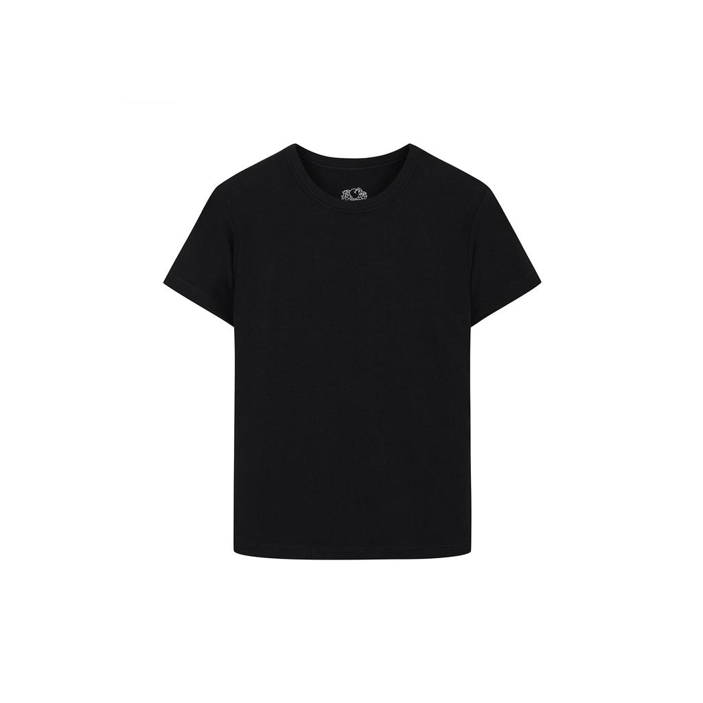 Peulusobeudeolum Women'S Slim Crop T-Shirt (Black)