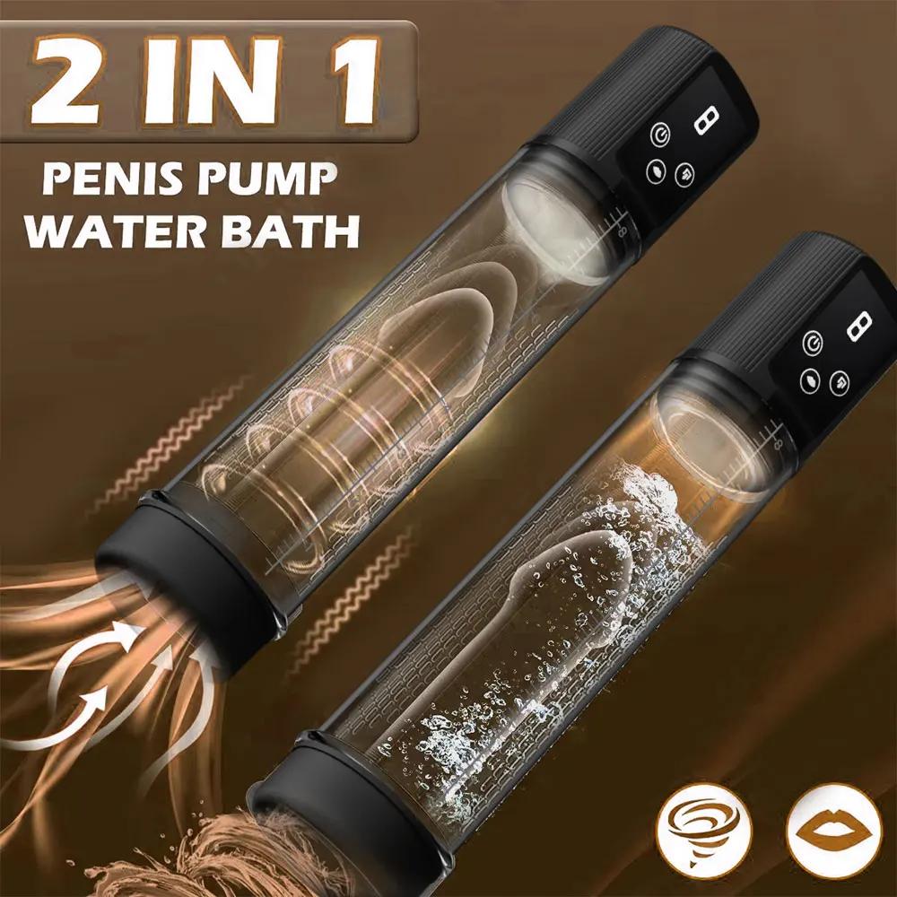 Automatic Male Masturbators Penis Vacuum Sucking Pump 9 Sucking Vibrator Penis Enlargement Enhance Delay Trainer Sex Toy for Men
