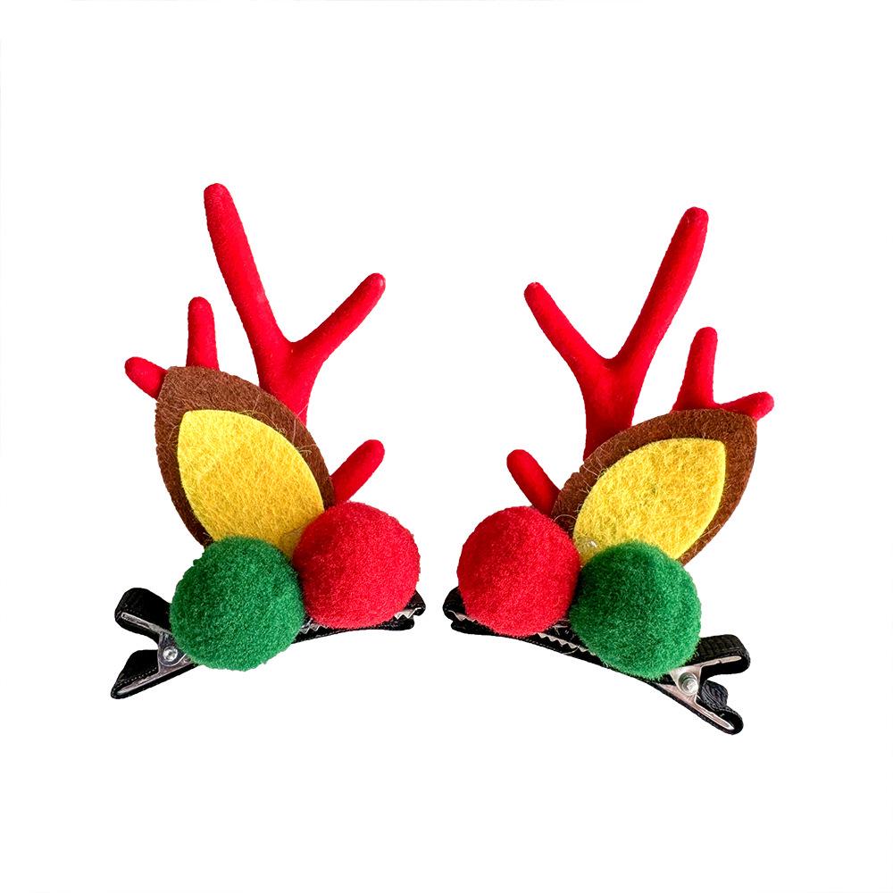 Cute Christmas Elk Antler Hair Clips - Children's Cartoon Fairy Headdress