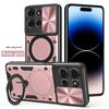 For Motorola Moto G75 5G Case Armor Magnetic Car Holder Ring Phone Case For Moto G75 G 75 MotoG75 Slide Lens Protect Back Cover