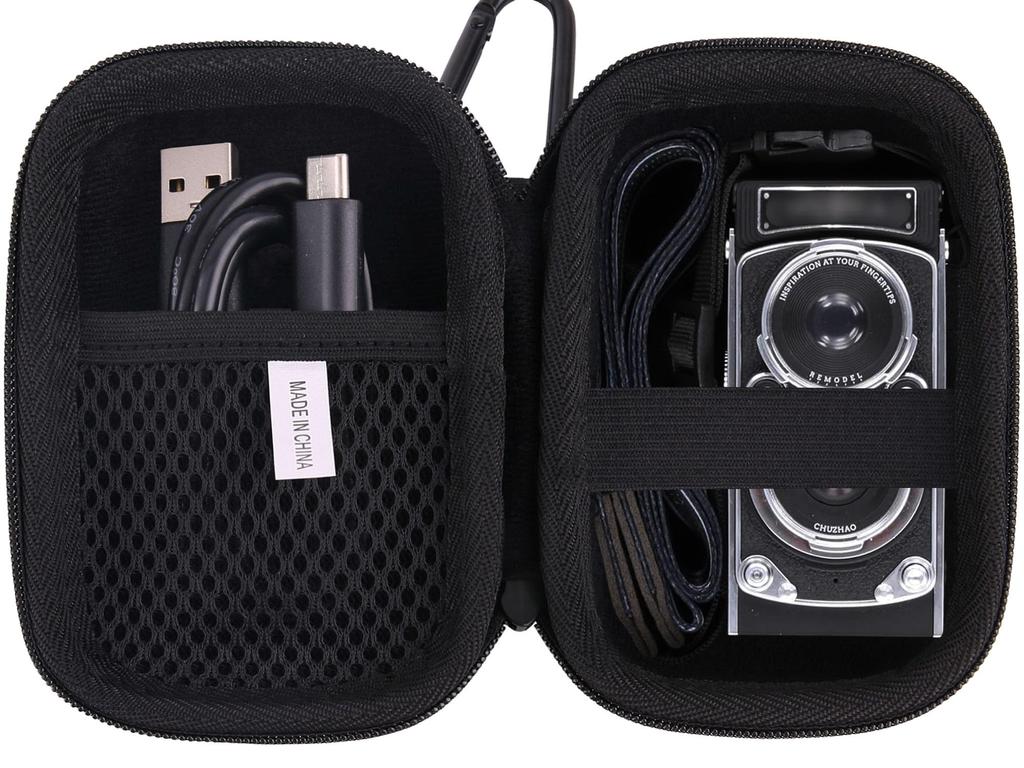 WAIYUJP compatible storage case for CHUZHAO vintage mini digital small video camera protective carrying camera, pocket-sized case.