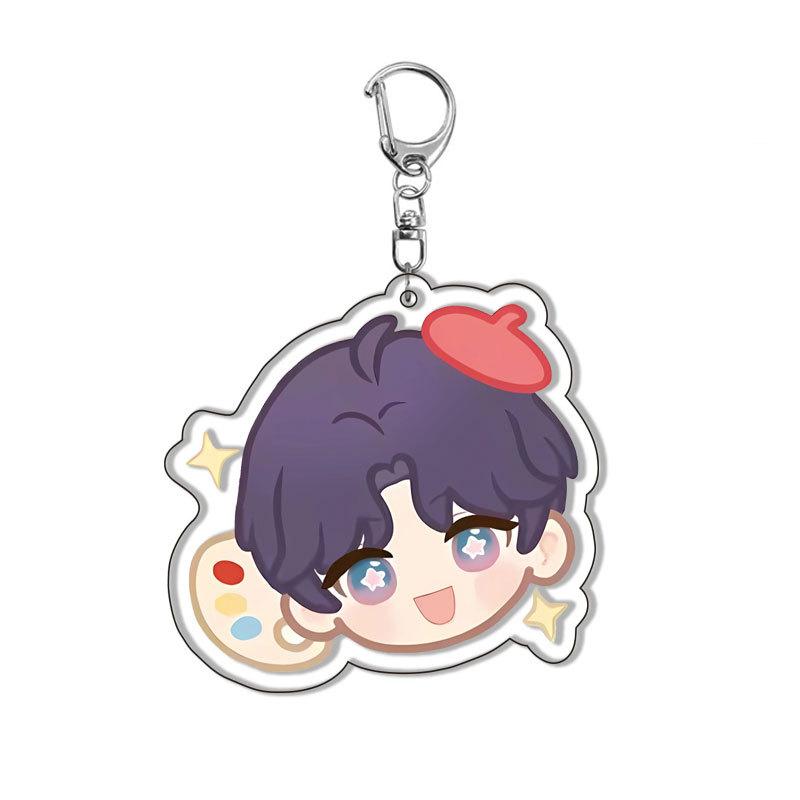 New Acrylic Keychain Love and Deep Space Role-playing Game Peripherals Xavier Zayne Rafayel Sylus Anime Enthusiasts Gifts 2025