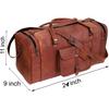 Large 24 inch duffel bags for men holdall leather overnight gym sports Oversized Travel Duffel Bag Genuine Leather Weekend bag Overnight Carryon