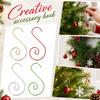 Wire S Hooks 10 Pack for Hanging Ornaments, Holiday Decorations, Christmas Tree, Wreath