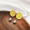 Women Retro Simple Pearl All Matching Delicate Earrings