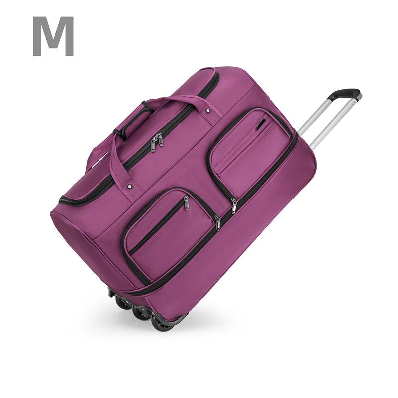 Reisetasche mit erhöhter Kapazität, multifunktionale, zusammenklappbare und erweiterbare Gepäcktasche für College-Studenten, Trolley-Tasche für lange Strecken