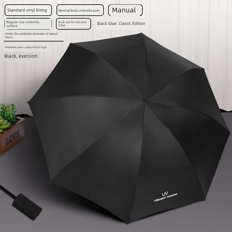 Automatic Folding Umbrella for Men, Enlarged, Reinforced, Thickened, Sturdy, Wind-Resistant, Dual-Use for Sun and Rain, Sunshade Umbrella