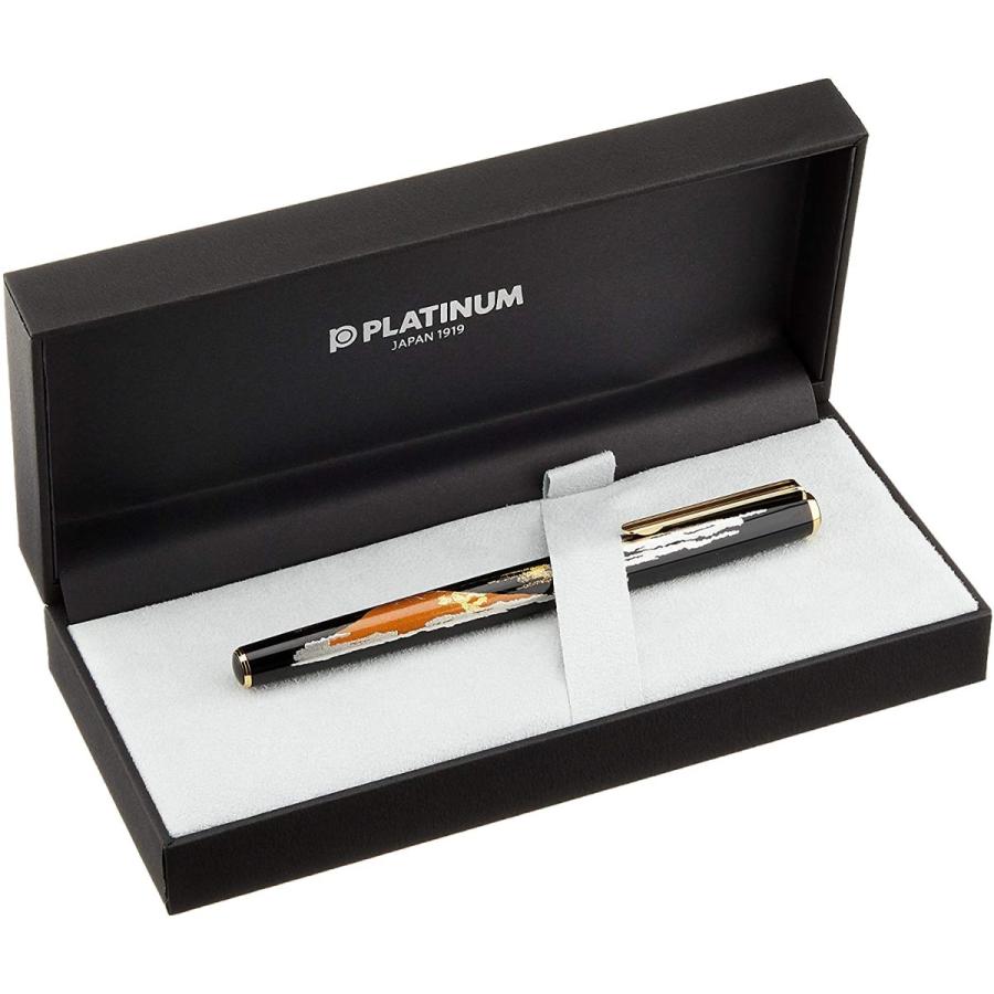 Platinum KANAZAWA-HAKU Makie Fountain Pen RED FUJI Medium Nib PTL-20000H#58-3
