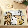 Cute M-Malteses Carpet Bathroom Anti-slip Mat Door Mat Home Decoration Mat Entrance Door Mat Scratch-resistant Door Mat