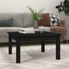 Day and Night - Day and Night Solid Black Pine Wood Coffee Table 55x55x30 Cm