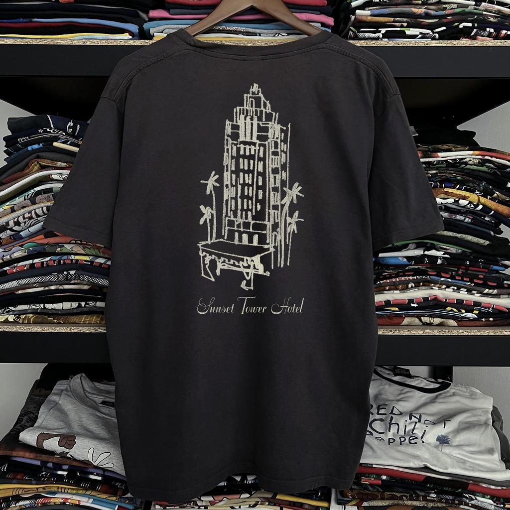 Sunset Tower Hotel Promo T-Shirt Black XXL