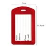 Leather Luggage Tag Name Address ID Holder Travel Accessories Baggage Label Suitcase Tag