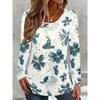 Summer Women's 3D Printed Long Sleeve T-Shirt Fashion Versatile Breathable Trend Casual