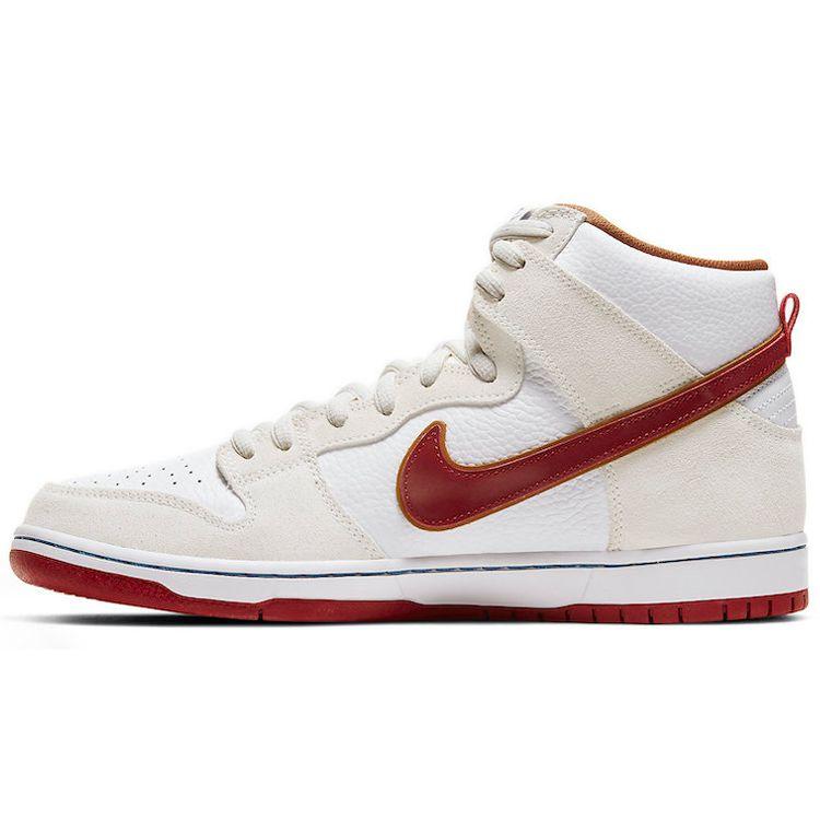 

Кроссовки унисекс Nike Dunk High SB Sail Tan Team-Crimson CV9499-100
