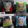 Meme Art H-Hikari Shimoda Pillow Case Linen Cushion Covers For Decorative Sofa Home Pillows Case Car Chair Pillows Cases