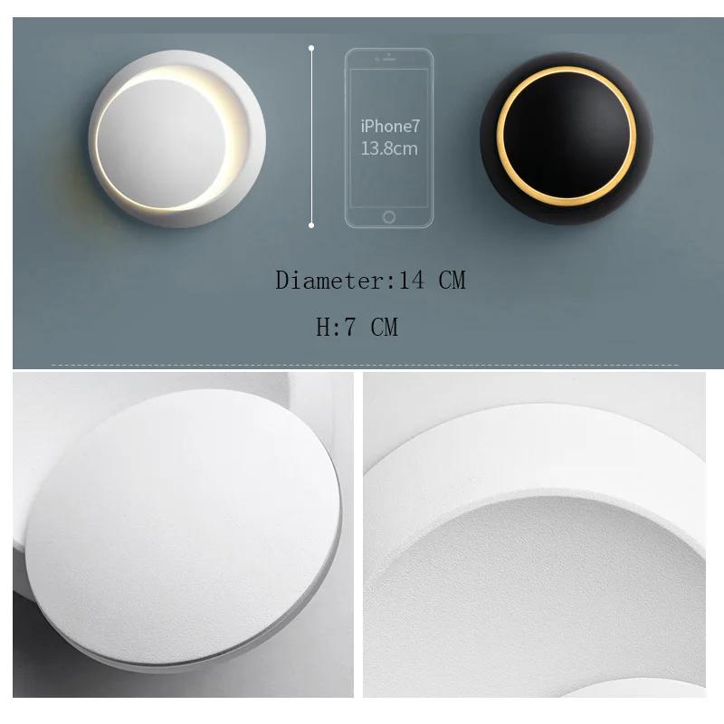 5W LED Modern Wall Lamps 350 Degree Rotatable Lamp Wall Sconces Use for Living Room Bedroom Wall Light Home Fancy Light