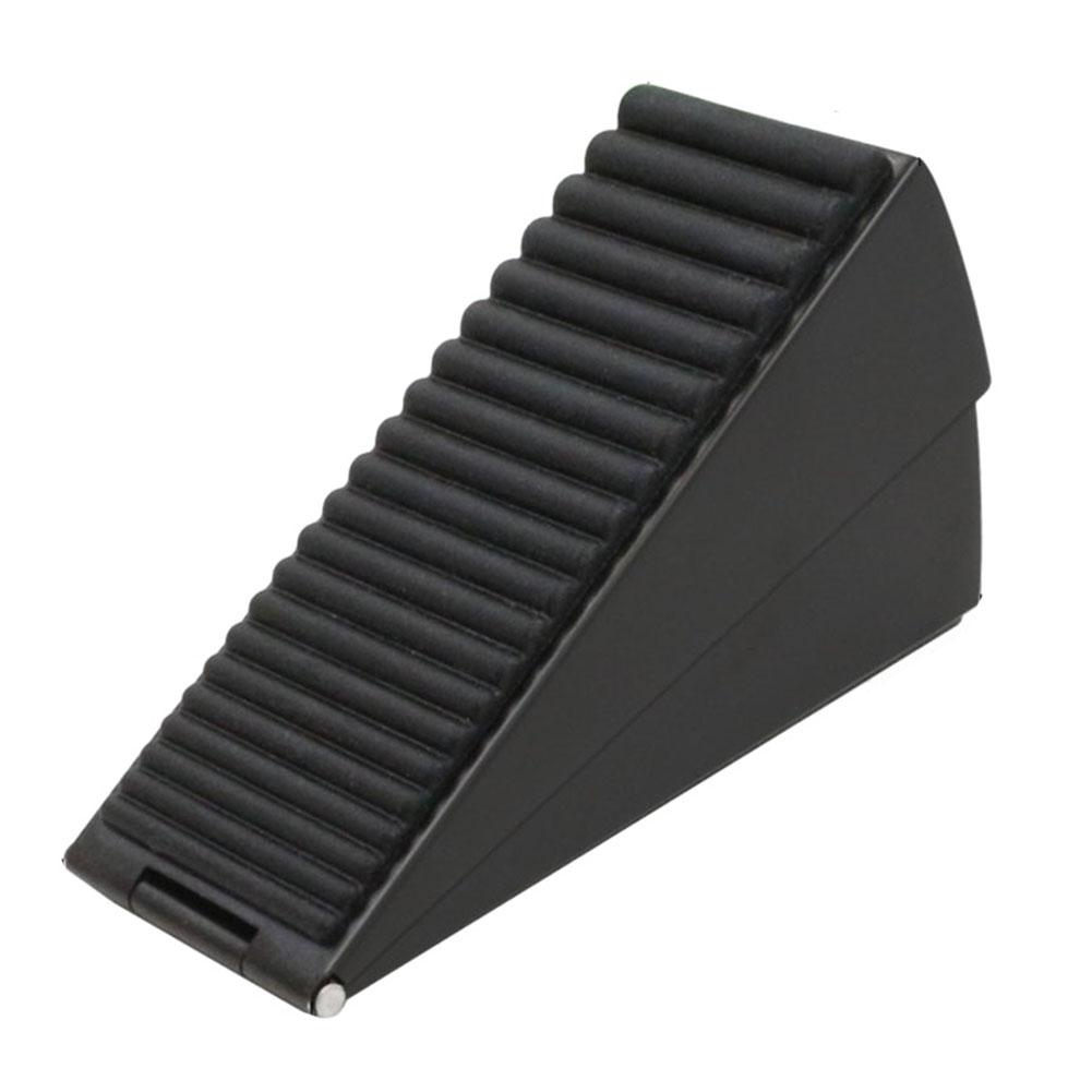 Black Door Stop Door Stopper Noise Reduce Rubber Silver