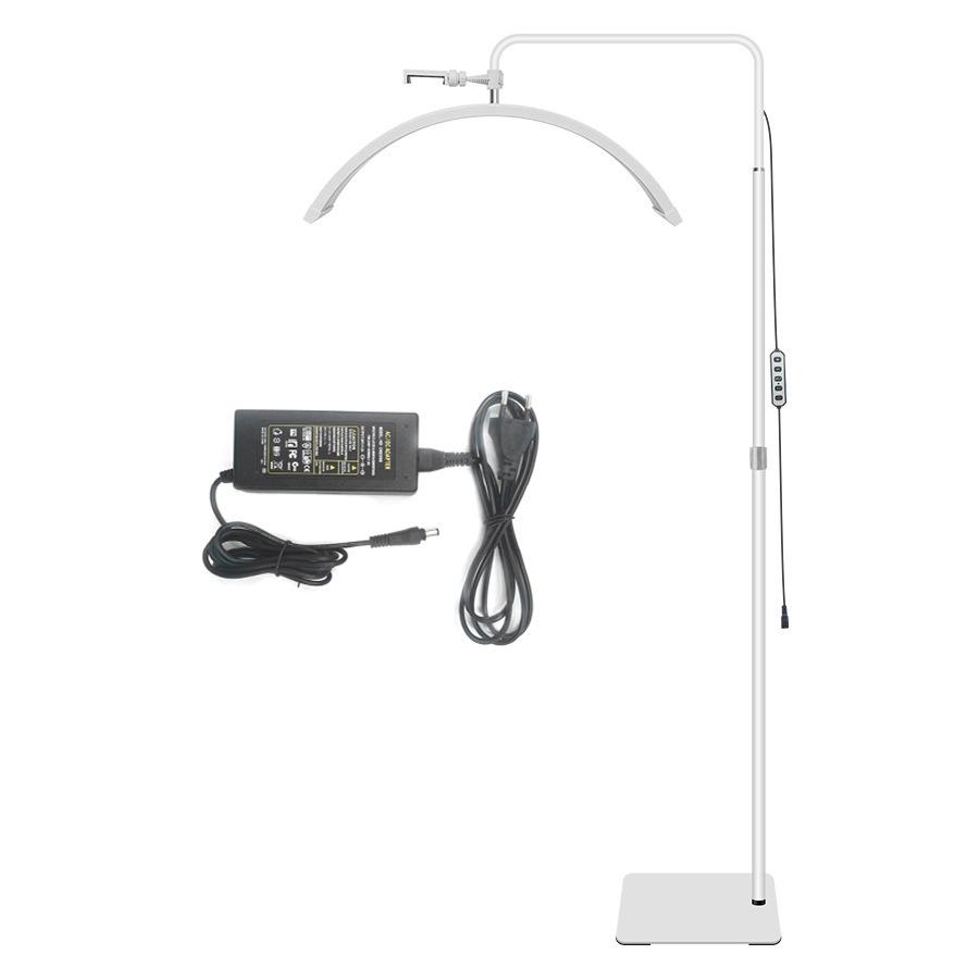 24.5" Half-Moon U-Shaped LED Beauty Lamp for Eyelash Extension & Eyebrow Tattooing - Warm Light, Eye Protection