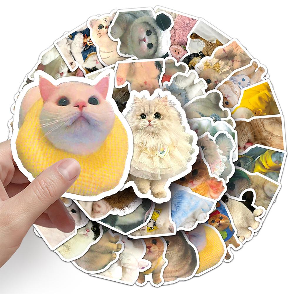 10/30/50/100pcs Cute INS Style Cat Graffiti Stickers Cartoon Aesthetic Decals DIY Guitar Laptop Notebook Kawaii Sticker Pack