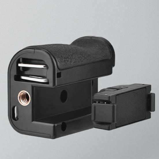 Magnetic Camera Mount Adapter with Dual Claw Lock Quick Release Vlog Handle Frame Adjustable Shutter Control Ergonomic Non-Slip Grip
