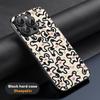 Cow print cteative painting art pattern Phone Case For iPhone 16 15 14 13 12 11 Plus Pro Max Limited Black hard case Sheepskin
