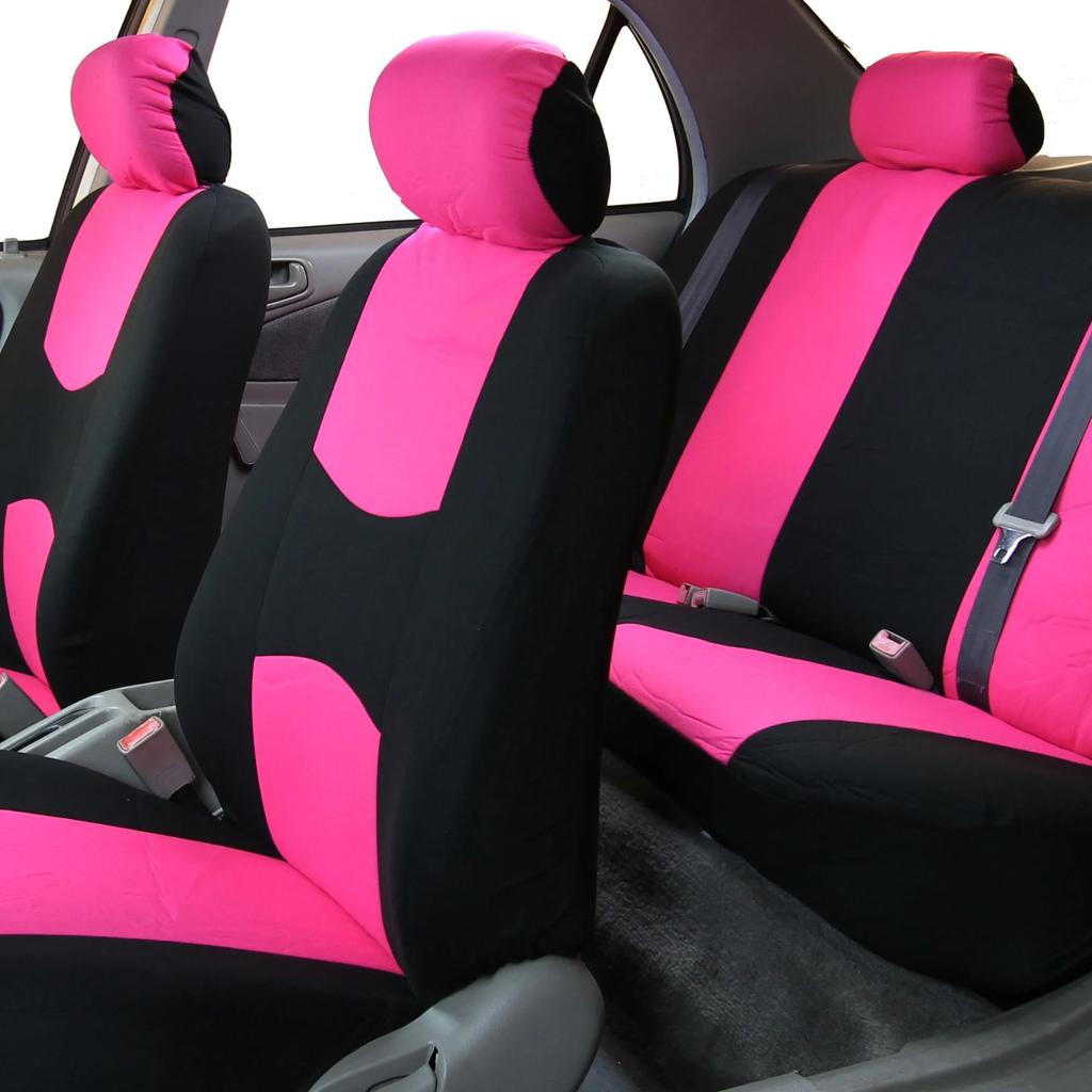 Universal Flat Cloth Car Seat Cover Non-slip Design Front Set