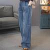 2026 Retro High-Waisted Plus Size Women's Wide-Leg Jeans