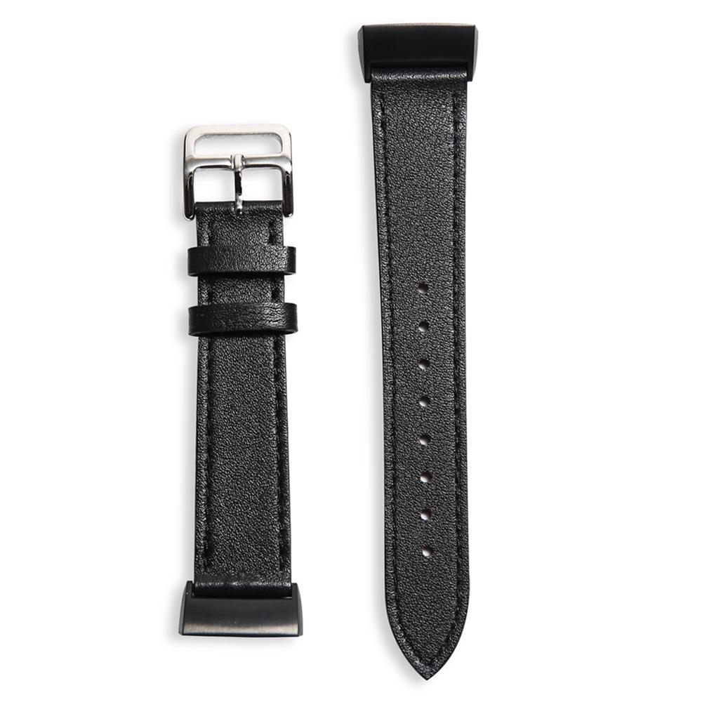 For Fitbit Charge 6/5 Smart Watch Band Genuine Leather Adjustable Wrist Strap Replacement