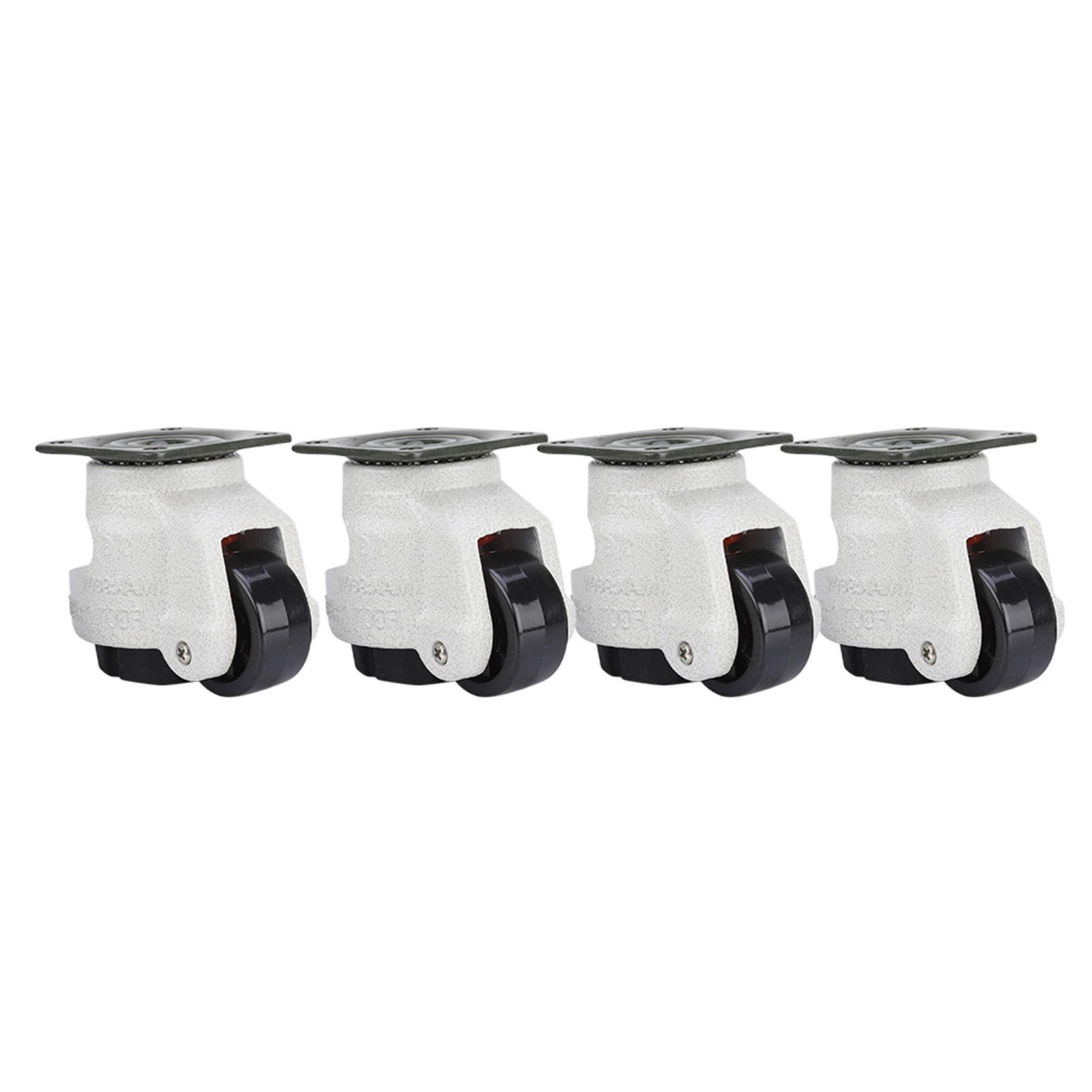 

4pcs 1.5 Retractable Leveling Caster Industrial Machine Swivel Caster 220lbs Capacity