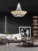 Modern French Crystal Chandelier Luxury Home Decor Led Hanging Lamp Hotel Villa Chandeliers New Design Lustres