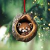 Christmas Animal Ornament Cartoon Forest Animal Hanging Decoration 2D Flat Acrylic Pendant
