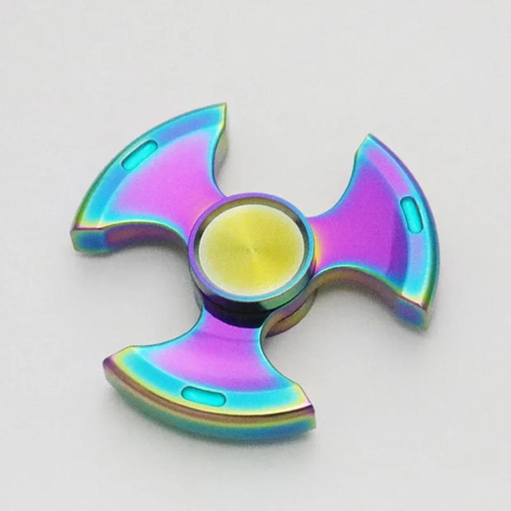Roestvrij Staal EDC Fidget Spinner Lichtgevend Stressverlichtend Speelgoed Draaitol Tip Antistress Gyroscoop Decompressie Kinderen Meisje