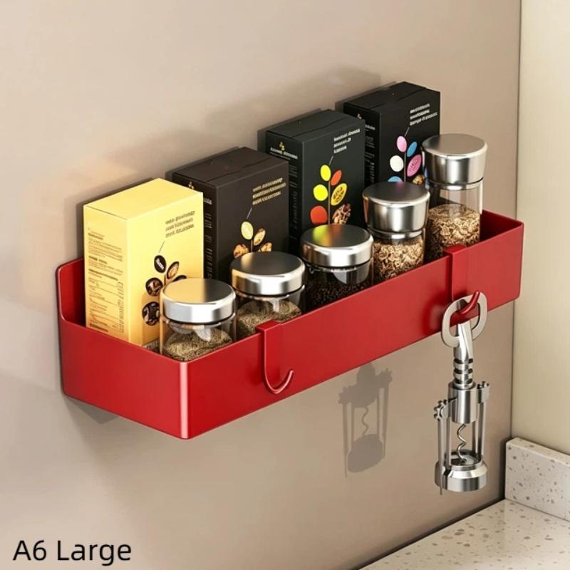 Leicht zu reinigendes magnetisches Kühlschrank-Seiten-Aufbewahrungsregal, lebensmittelechtes ABS, wandmontierter Gewürzorganizer für die Küchenwürze
