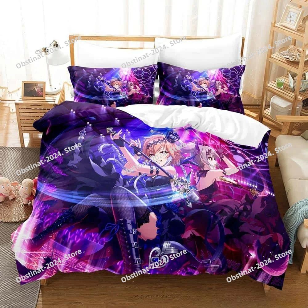 THE iDOLM@STER Cinderella Girls Starlight Stage Bedding Set 3D Printed Anime three-piece set Adult Kid Bedroom Duvet cover Sets
