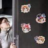 6Pcs Animal Print DIY Acrylic Diamond Art Refrigerator Magnet Diamond Painting Fridge Magnets DIY Diamond Painting Magnets Kit