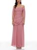 Robe Longue Sexy à Une Épaule Bandeau Plissée Coupe Ajustée pour Femme