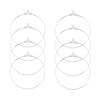 30pcs/Lot 30-40mm Big Round Hoops Earrings Dangle Clasp Ear Wires Hooks DIY Circle Earring Findings Jewelry Making Accessories