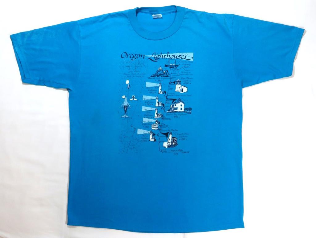Oregon Lighthouses Vintage T Shirt 1990's Tourist Vacation Maritime History Unisex T-Shirt