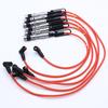 6 Stück Zündspulen Zündkerzen Kabel Rot für Golf III Corrado VR6 2.8 2.9 AAA ABV mit Abzieher 021905409AD