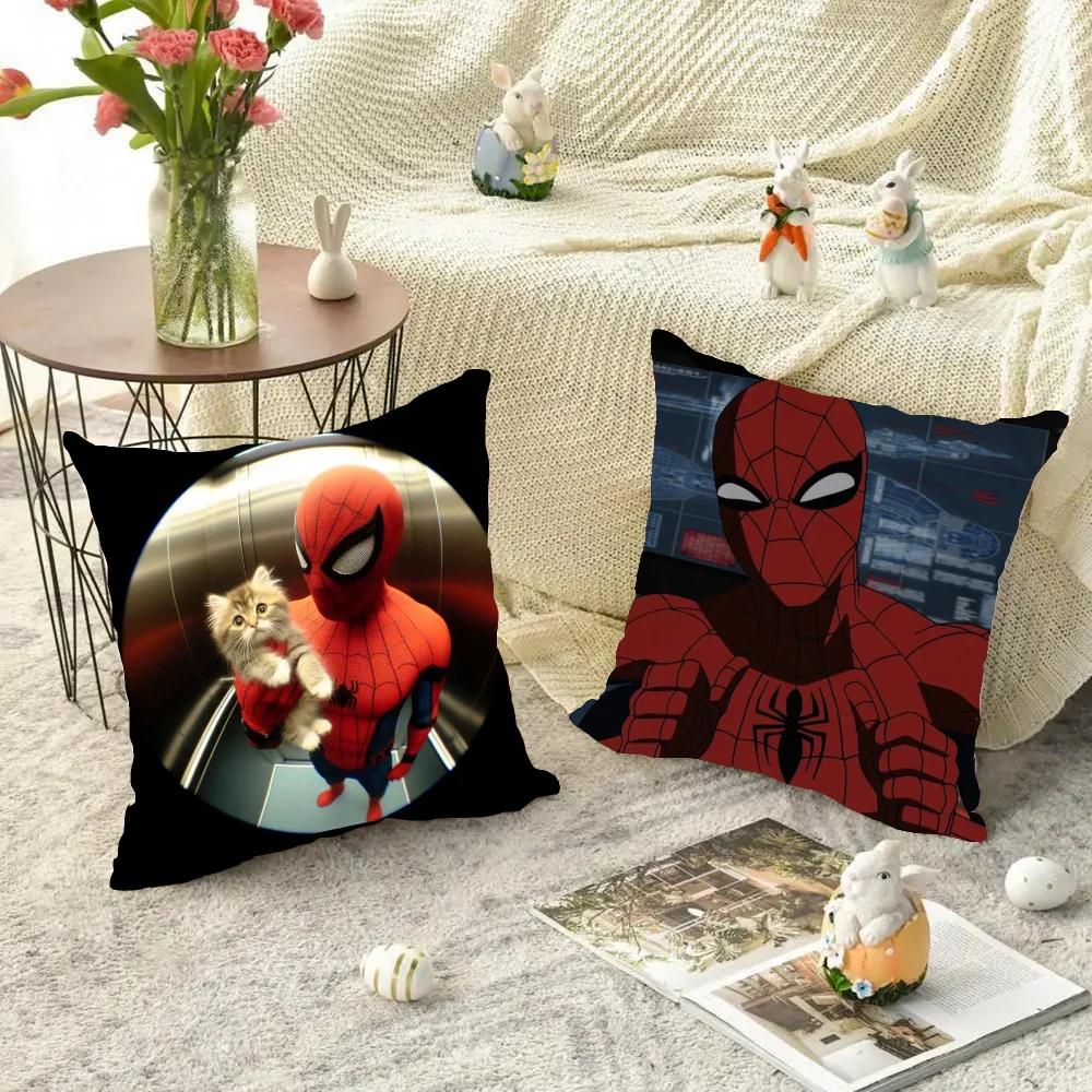 1pc Spidermans Pillow Case Square Bedroom Sofa Leisure Comfort Cushion Car Living Room Home Decoration