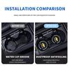 QAR3  1/2Pcs Car Auto Water Cup Slot Non-Slip Mat Water Cup Bottle Holder Mat For Chevrolet Colorado Cruze Spark Captiva Malibu Aveo