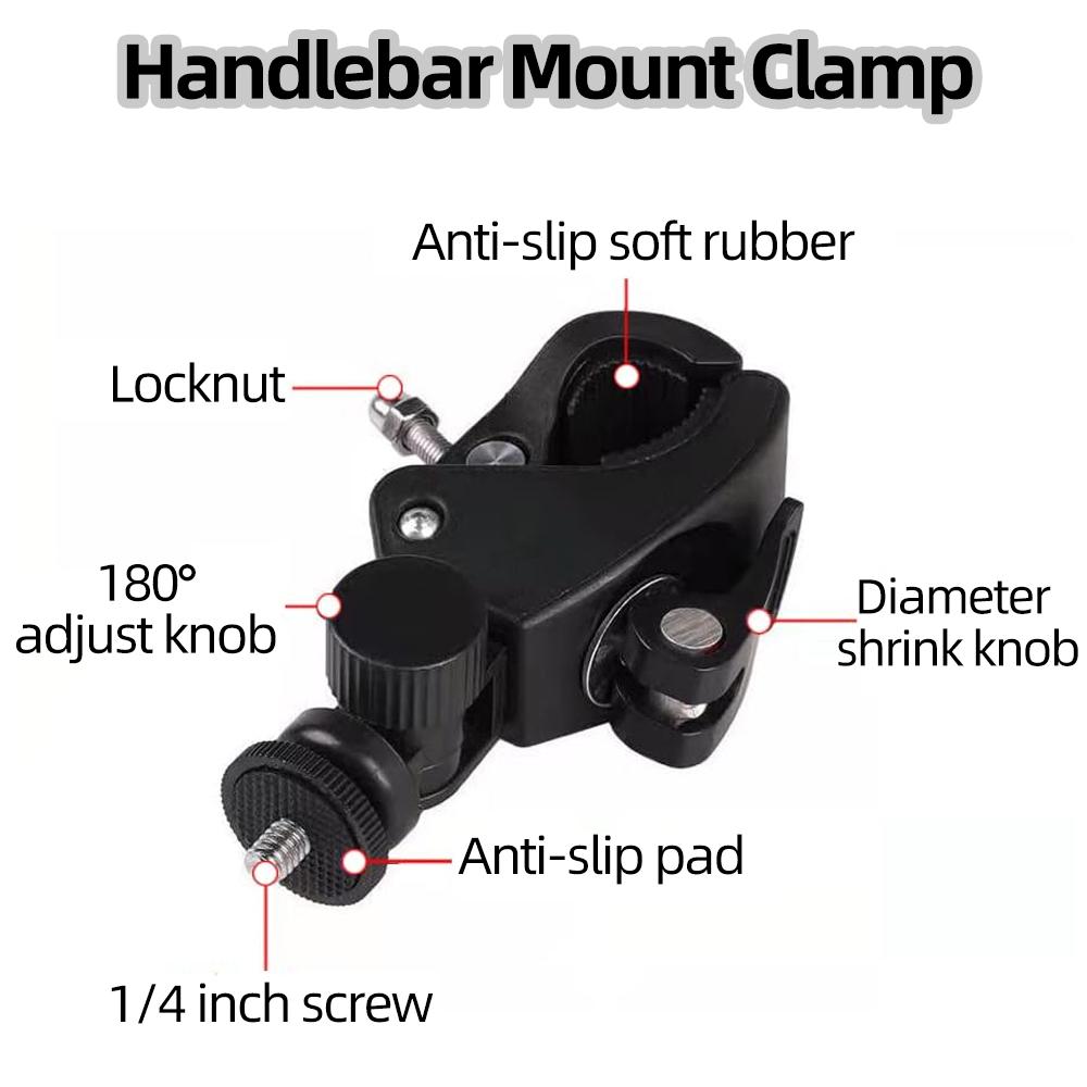 Bicycle Handlebar Mount Motorcycle Holder For GoPro Hero 13 12 11 10 9 8 AKASO SJCAM Insta360 DJI Osmo Action Camera Accessories
