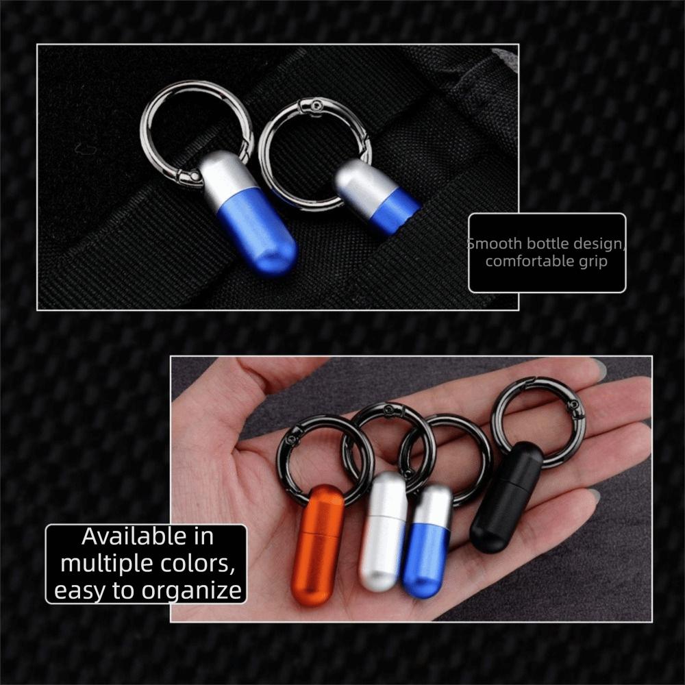 Sealed Design Keychain Pill Case Waterproof Portable Pill Organizer Outdoor Activities
