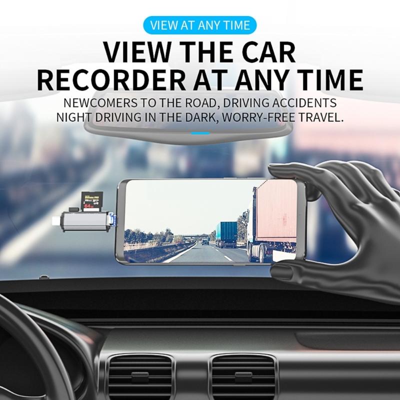 Multifunction USB 3.0 Type C Memory Card Reader for Supports Up To 512GB for Smartphones, Tablets, Laptops