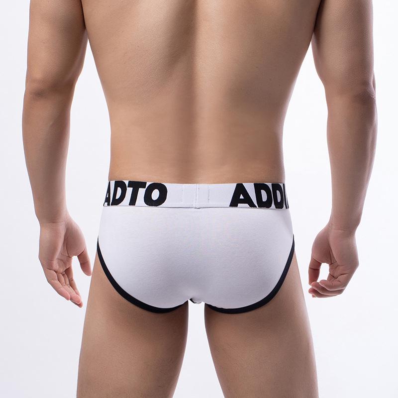 Men's 3D Cut Color-Block Triangle Underwear with Large Pouch & Wide Waistband
