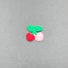 Cherry Hole Cartoon Shoe Buckles: Soft Rubber Red Fruit Series for Kids' DIY Garden Shoes