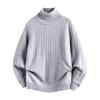 2025 Winter Fashion Men's High Neck Knit Sweater Pullover Top