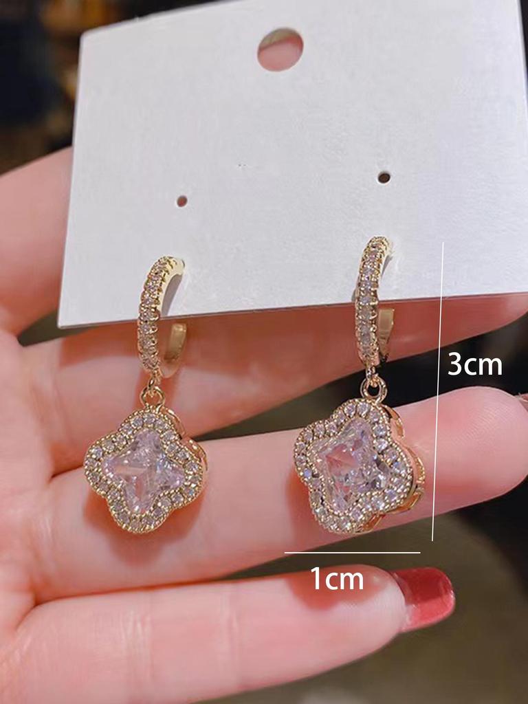 Korean Style High-End Flower Earrings